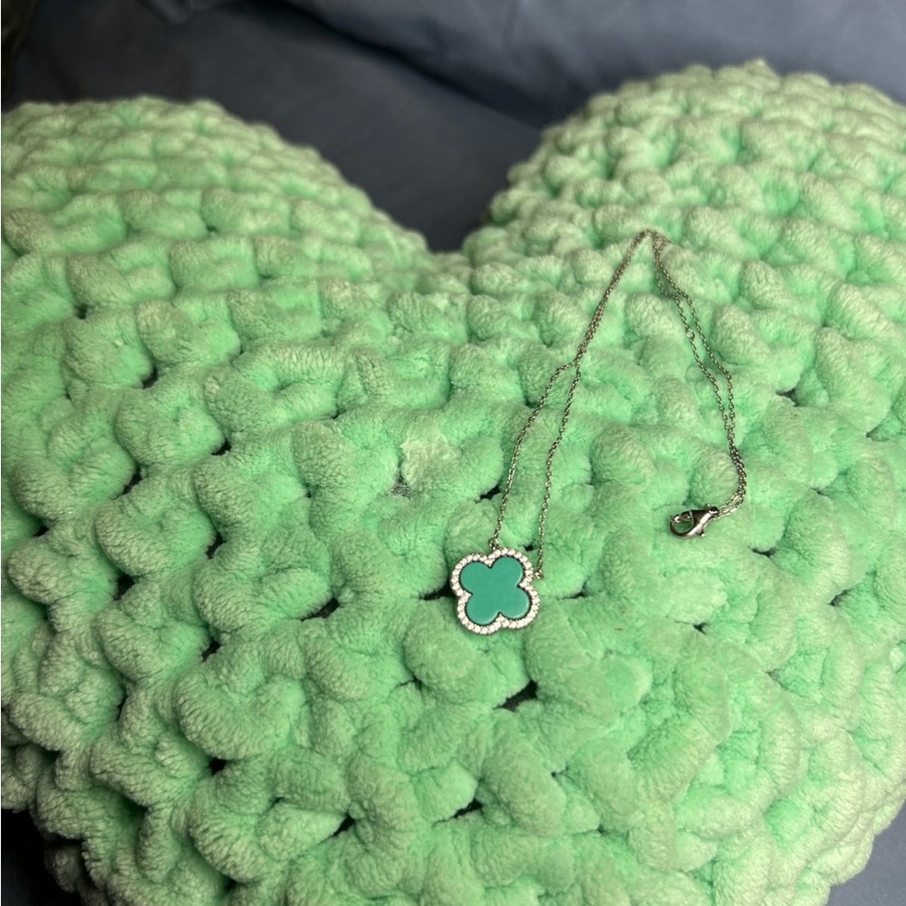 Silver and Turquoise Pendant Necklace